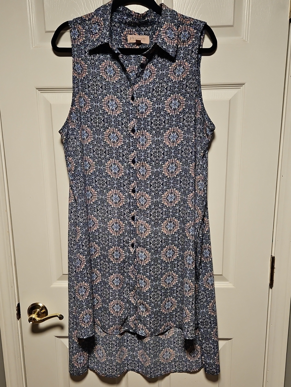 Philosophy Geometric Medallion Print Tunic